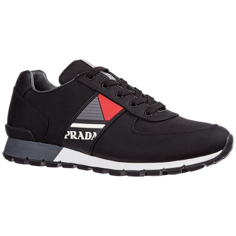 prada match race runner sneakers nero black